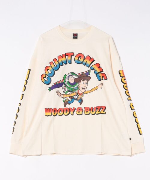 Disney(ディズニー)の「親子お揃い ディズニー トイ・ストーリー リブ ロンT 0725A(Tシャツ/カットソー・レディース・ホワイト/マスタード・S/M/L/XL)」の1枚目の写真