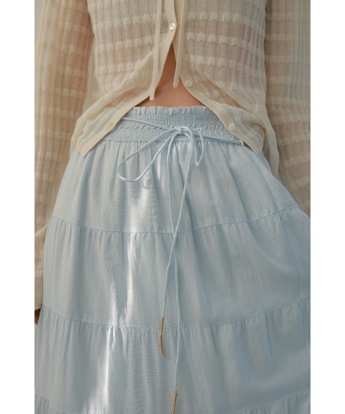CASA FLINE（カーサフライン）の「【OC】オーガニックコットンレーススカート（スカート・レディース・ホワイト/ネイビー/サックスブルー・FREE）」の16枚目の写真
