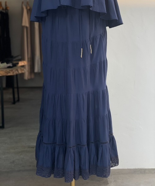 CASA FLINE（カーサフライン）の「【OC】オーガニックコットンレーススカート（スカート・レディース・ホワイト/ネイビー/サックスブルー・FREE）」の20枚目の写真