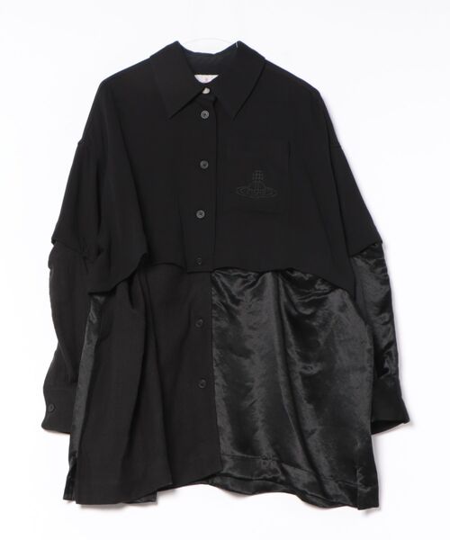 Vivienne Westwood ストライプ フリル 半袖シャツ Vivienne Westwood ストライプ フリル 半袖シャツ