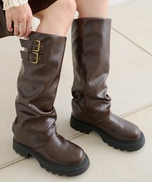 w closet | 【25AW】ベルト付カバーロングブーツ(ブーツ)