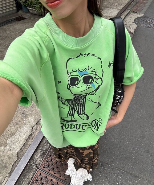 【RePRODUCTION LABEL / リプロダクションレーベル】ショートスリーブラグランスウェット