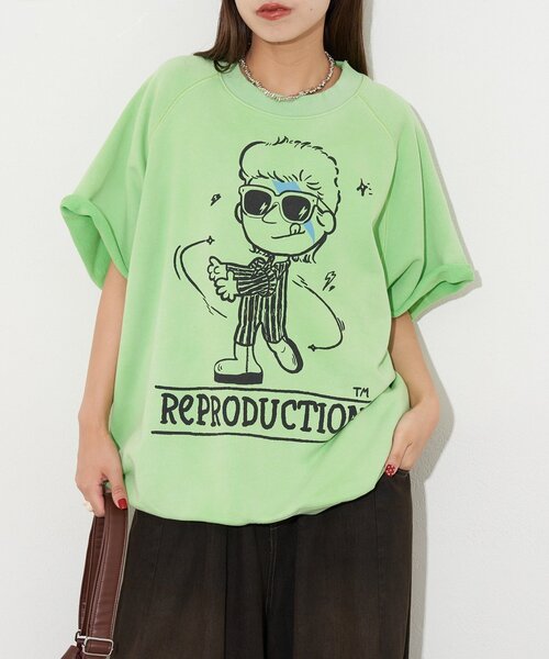 【RePRODUCTION LABEL / リプロダクションレーベル】ショートスリーブラグランスウェット
