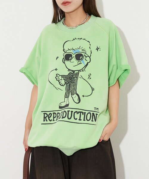 【RePRODUCTION LABEL / リプロダクションレーベル】ショートスリーブラグランスウェット
