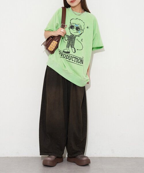 【RePRODUCTION LABEL / リプロダクションレーベル】ショートスリーブラグランスウェット