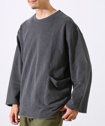 GLOSTER | 【秋の一枚着にちょうどいい】9分袖ダブルポケットプルオーバー(Tシャツ/カットソー)