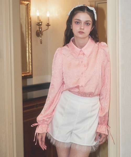 Lovilyn（ラヴィリン）の「裾チュールショートパンツ（その他パンツ・レディース・ホワイト/ブラック・SMALL/MEDIUM）」の14枚目の写真