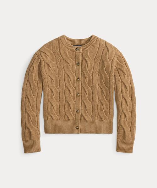 ケーブルニット ウールカシミヤ カーディガン（カーディガン/ボレロ