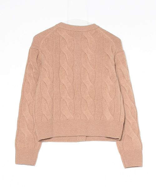 セール】ケーブルニット ウールカシミヤ カーディガン（カーディガン