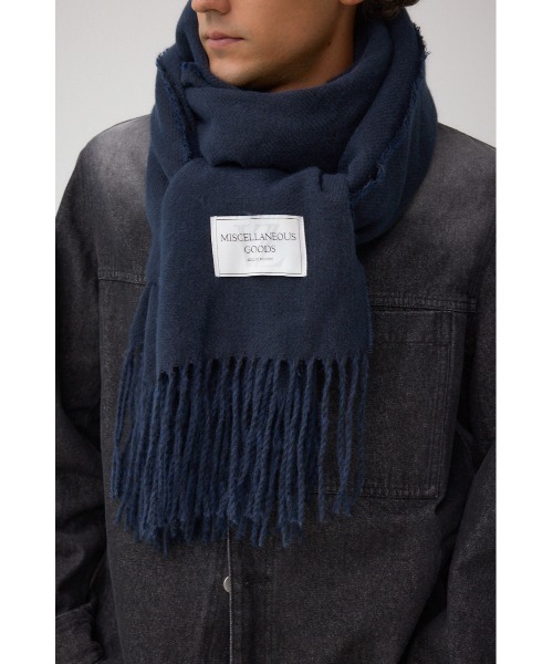 AZUL by moussy(アズールバイマウジー)の「リバーシブルマフラー(ストール/ショール・メンズ・ブラック/ブラウン系その他/グレー系その他/オフホワイト/ブラック系その他・FREE)」の3枚目の写真