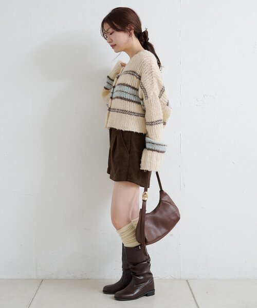 Kastane ベージュ Kastane（カスタネ）の「ゼブラジャガードニットベスト（ベスト