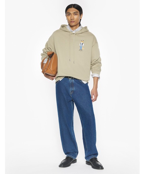 Maison Kitsune（メゾンキツネ）の「DRESSED FOX OVERSIZE HOODIE（パーカー・メンズ・ブラウン系その他/ダークブルー・L/M/S/XS）」の5枚目の写真