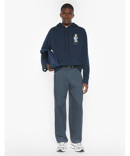 Maison Kitsune（メゾンキツネ）の「DRESSED FOX OVERSIZE HOODIE（パーカー・メンズ・ブラウン系その他/ダークブルー・L/M/S/XS）」の11枚目の写真