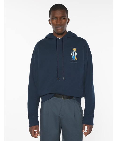 Maison Kitsune（メゾンキツネ）の「DRESSED FOX OVERSIZE HOODIE（パーカー・メンズ・ブラウン系その他/ダークブルー・L/M/S/XS）」の13枚目の写真