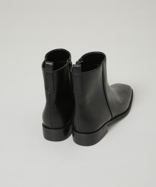 NANO universe（ナノユニバース）の「スクエアトゥフラットブーツ（ブーツ・レディース・ブラック/カーキ・36/37/38）」の11枚目の写真