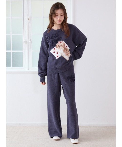 ジェラートピケシーズージャガードプルオーバー&ベビモコロングパンツ ONLINE限定】シーズージャガードプルオーバー＆ベビモコロングパンツ