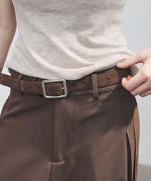 tageechita | 【tageechita】マットシルバーバックル スエードレザーベルト(ベルト)