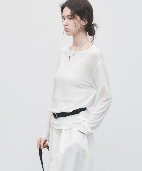 tageechita（タジチタ）の「【tageechita】マットシルバーバックル スエードレザーベルト（ベルト・レディース・ブラック/ブラウン・FREE）」の4枚目の写真