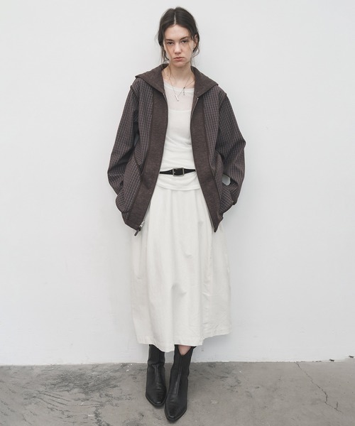 tageechita（タジチタ）の「【tageechita】マットシルバーバックル スエードレザーベルト（ベルト・レディース・ブラック/ブラウン・FREE）」の5枚目の写真