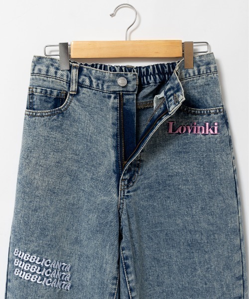 A.D.C.L.(エーディーシーエル)の「刺繍入り バレルシルエット デニムパンツ(デニムパンツ・レディース・ブルー/ネイビー・M/L)」の21枚目の写真