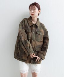 Kastane | ミリタリーカモジャケット(ミリタリージャケット)