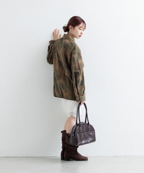 Kastane(カスタネ)の「ミリタリーカモジャケット(ミリタリージャケット・レディース・カーキ・FREE)」の8枚目の写真