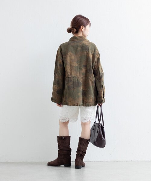 Kastane(カスタネ)の「ミリタリーカモジャケット(ミリタリージャケット・レディース・カーキ・FREE)」の10枚目の写真