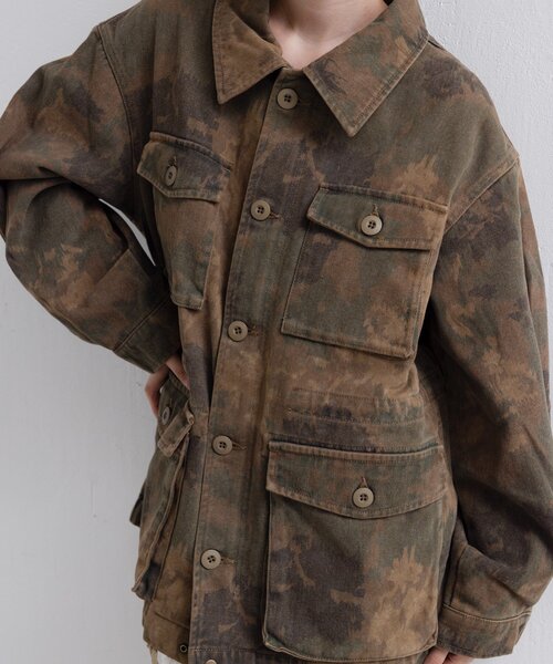 Kastane(カスタネ)の「ミリタリーカモジャケット(ミリタリージャケット・レディース・カーキ・FREE)」の11枚目の写真