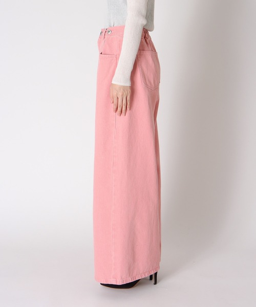 Three Four Time（ｽﾘｰﾌｫｰﾀｲﾑ）の「ビンテージ加工カラーデニム（デニムパンツ・レディース・ピンク・FREE）」の11枚目の写真