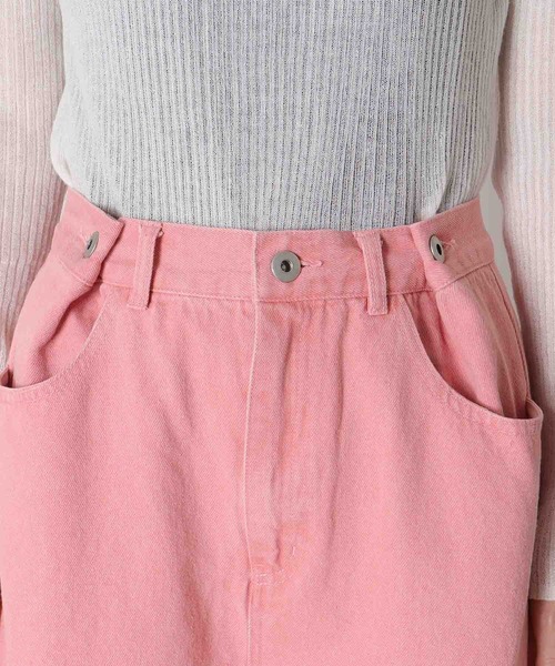 Three Four Time（ｽﾘｰﾌｫｰﾀｲﾑ）の「ビンテージ加工カラーデニム（デニムパンツ・レディース・ピンク・FREE）」の14枚目の写真