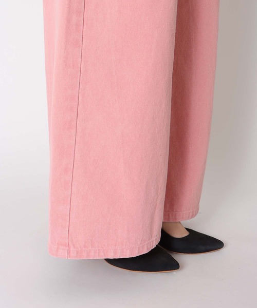 Three Four Time（ｽﾘｰﾌｫｰﾀｲﾑ）の「ビンテージ加工カラーデニム（デニムパンツ・レディース・ピンク・FREE）」の16枚目の写真