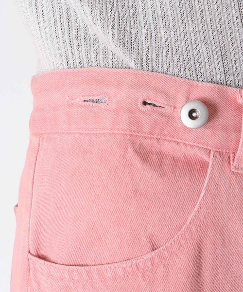 Three Four Time（ｽﾘｰﾌｫｰﾀｲﾑ）の「ビンテージ加工カラーデニム（デニムパンツ・レディース・ピンク・FREE）」の17枚目の写真