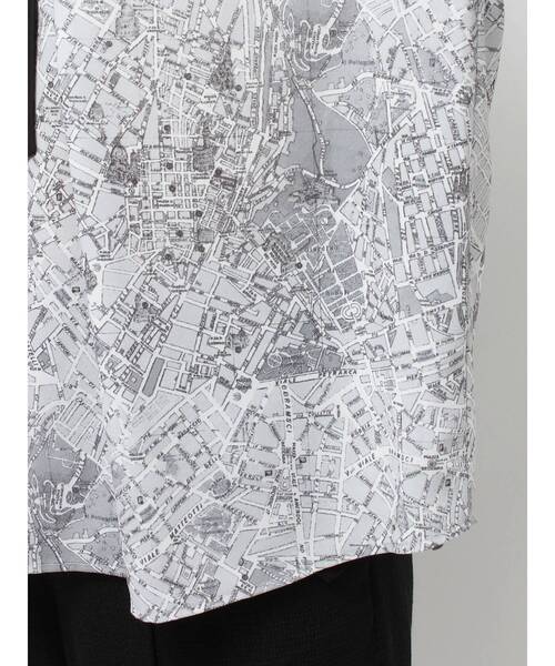 TONAL（トーナル）の「MAPモチーフボウタイハイネックブラウス（シャツ/ブラウス・レディース・ブラウン/ブラック・MEDIUM）」の10枚目の写真