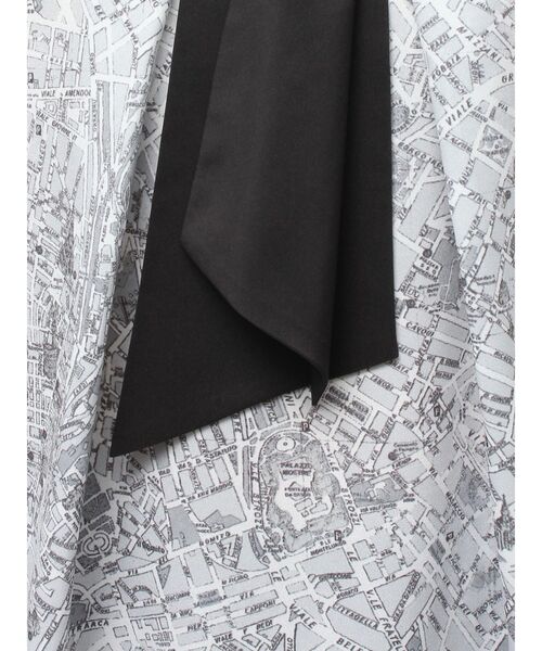 TONAL（トーナル）の「MAPモチーフボウタイハイネックブラウス（シャツ/ブラウス・レディース・ブラウン/ブラック・MEDIUM）」の16枚目の写真