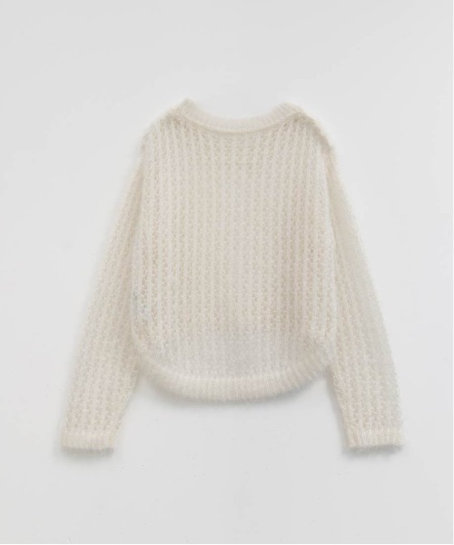 RANDA（ランダ）の「シースルーローゲージニット（ニット/セーター・レディース・グレー/アイボリー/ピンク/ベージュ・FREE）」の19枚目の写真