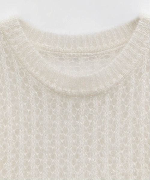 RANDA（ランダ）の「シースルーローゲージニット（ニット/セーター・レディース・グレー/アイボリー/ピンク/ベージュ・FREE）」の18枚目の写真