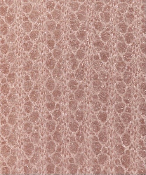 RANDA（ランダ）の「シースルーローゲージニット（ニット/セーター・レディース・グレー/アイボリー/ピンク/ベージュ・FREE）」の14枚目の写真