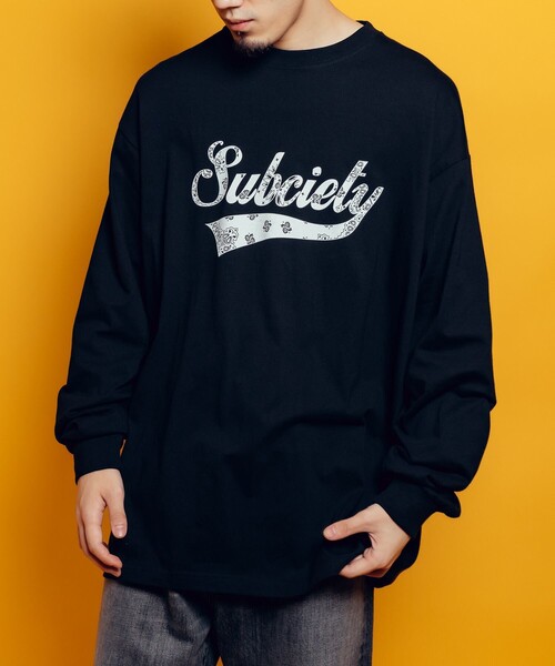 Subciety(サブサエティ)の「Bandanna glorious L/S tee(Tシャツ/カットソー・メンズ・ブラック/ホワイト/アッシュ・SMALL/MEDIUM/LARGE/X-LARGE/XX-LARGE)」の13枚目の写真