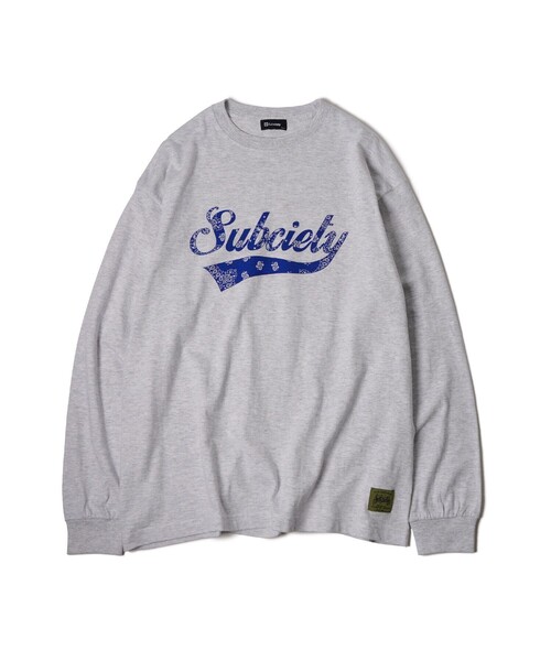 Subciety(サブサエティ)の「Bandanna glorious L/S tee(Tシャツ/カットソー・メンズ・ブラック/ホワイト/アッシュ・SMALL/MEDIUM/LARGE/X-LARGE/XX-LARGE)」の14枚目の写真
