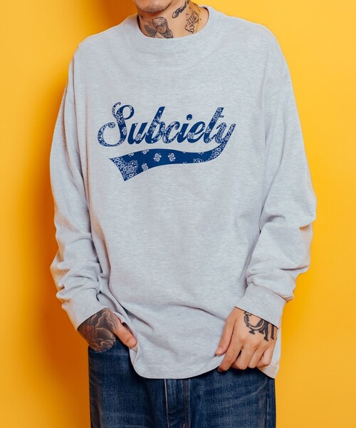 Subciety(サブサエティ)の「Bandanna glorious L/S tee(Tシャツ/カットソー・メンズ・ブラック/ホワイト/アッシュ・SMALL/MEDIUM/LARGE/X-LARGE/XX-LARGE)」の16枚目の写真