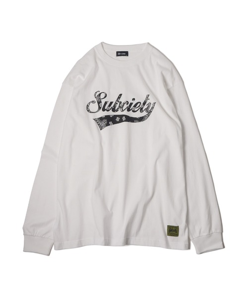 Subciety（サブサエティ）の「Bandanna glorious L/S tee（Tシャツ/カットソー・メンズ・ブラック/ホワイト/アッシュ・SMALL/MEDIUM/LARGE/X-LARGE/XX-LARGE）」の4枚目の写真