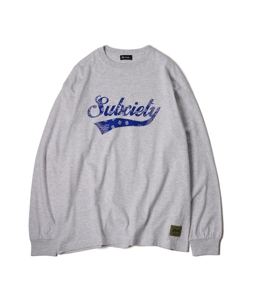 Subciety（サブサエティ）の「Bandanna glorious L/S tee（Tシャツ/カットソー・メンズ・ブラック/ホワイト/アッシュ・SMALL/MEDIUM/LARGE/X-LARGE/XX-LARGE）」の6枚目の写真