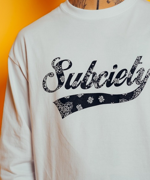 Subciety（サブサエティ）の「Bandanna glorious L/S tee（Tシャツ/カットソー・メンズ・ブラック/ホワイト/アッシュ・SMALL/MEDIUM/LARGE/X-LARGE/XX-LARGE）」の9枚目の写真
