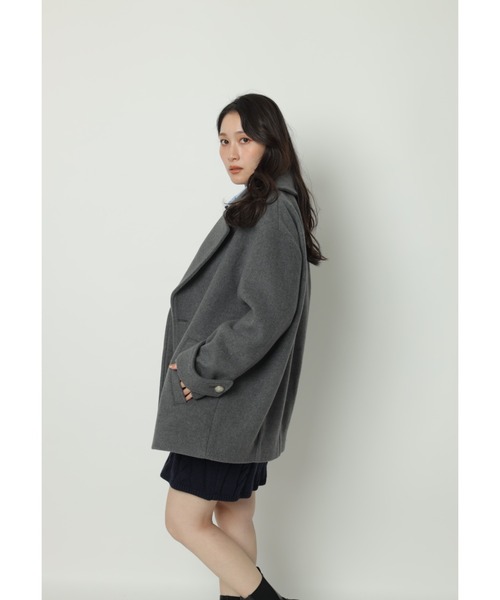 Apuweiser-riche（アプワイザーリッシェ）の「セミコクーンウールＰコート（ダウンジャケット/コート・レディース・グレー・2/1/0）」の5枚目の写真