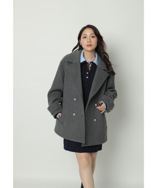 Apuweiser-riche（アプワイザーリッシェ）の「セミコクーンウールＰコート（ダウンジャケット/コート・レディース・グレー・2/1/0）」の6枚目の写真