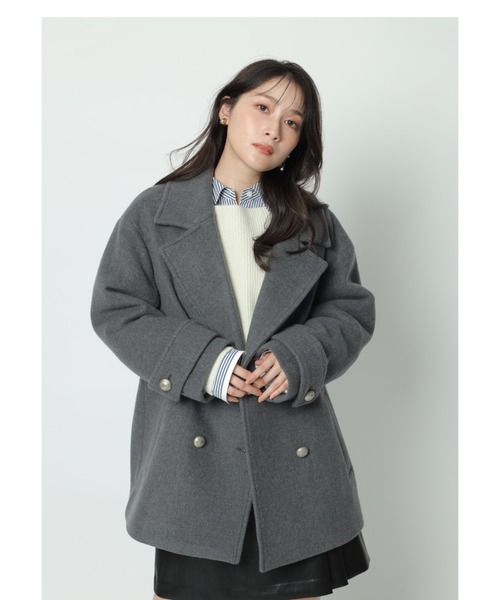 Apuweiser-riche（アプワイザーリッシェ）の「セミコクーンウールＰコート（ダウンジャケット/コート・レディース・グレー・2/1/0）」の7枚目の写真