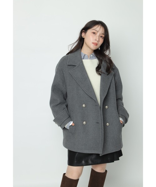 Apuweiser-riche（アプワイザーリッシェ）の「セミコクーンウールＰコート（ダウンジャケット/コート・レディース・グレー・2/1/0）」の8枚目の写真