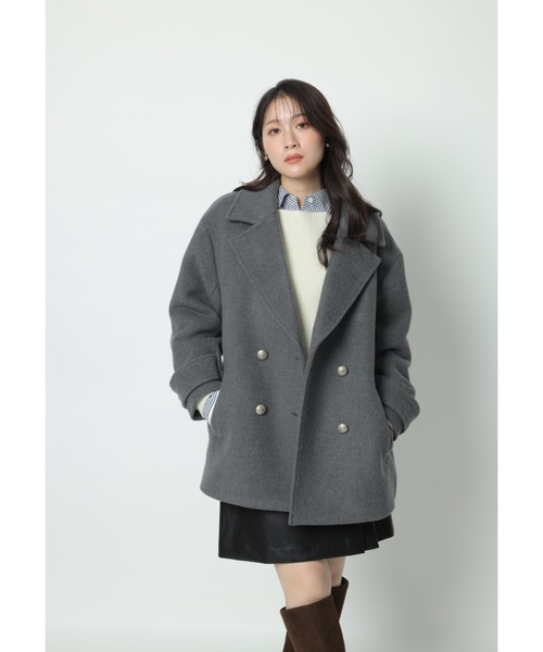 Apuweiser-riche（アプワイザーリッシェ）の「セミコクーンウールＰコート（ダウンジャケット/コート・レディース・グレー・2/1/0）」の10枚目の写真