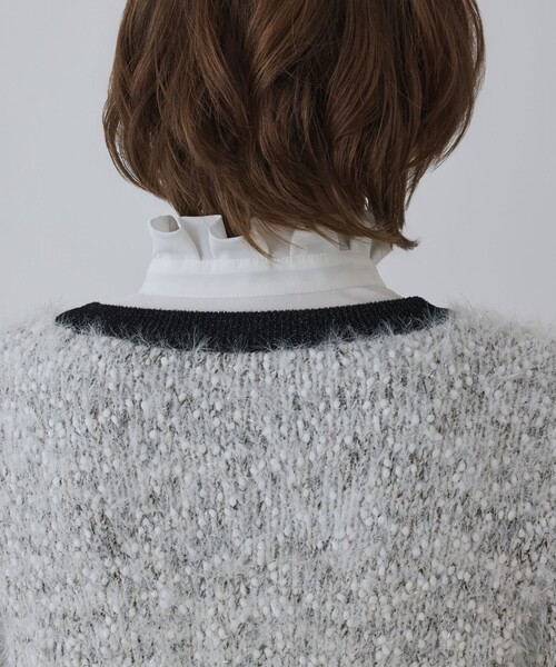 GRACE CONTINENTAL(グレースコンチネンタル)の「ノーカラーフェザーニットカーディガン(カーディガン/ボレロ・レディース・ブラック/その他1・36)」の17枚目の写真