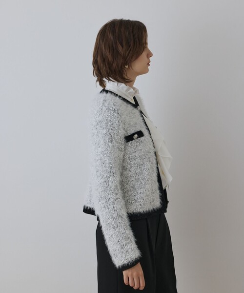 GRACE CONTINENTAL(グレースコンチネンタル)の「ノーカラーフェザーニットカーディガン(カーディガン/ボレロ・レディース・ブラック/その他1・36)」の18枚目の写真